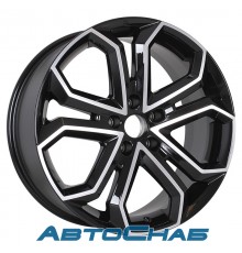 Диск 8.5x19 5x108 ET45 D67.1 K&K Пандора алмаз-черный 