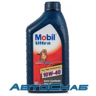 Полусинтетическое моторное масло для бензиновых и дизельных двигателей Mobil Ultra 10W-40 1л.