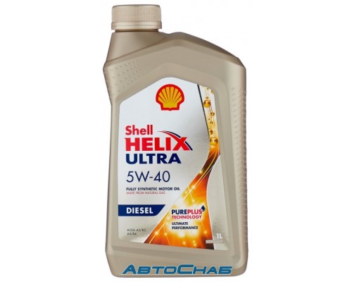 Синтетическое моторное масло Shell Helix Ultra DIESEL 5W-40 1л.