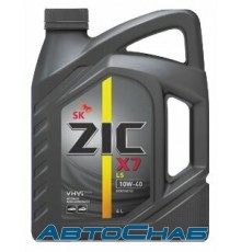 Моторное масло ZIC X7 LS 10W-40 4л. (A+ 10W-40)